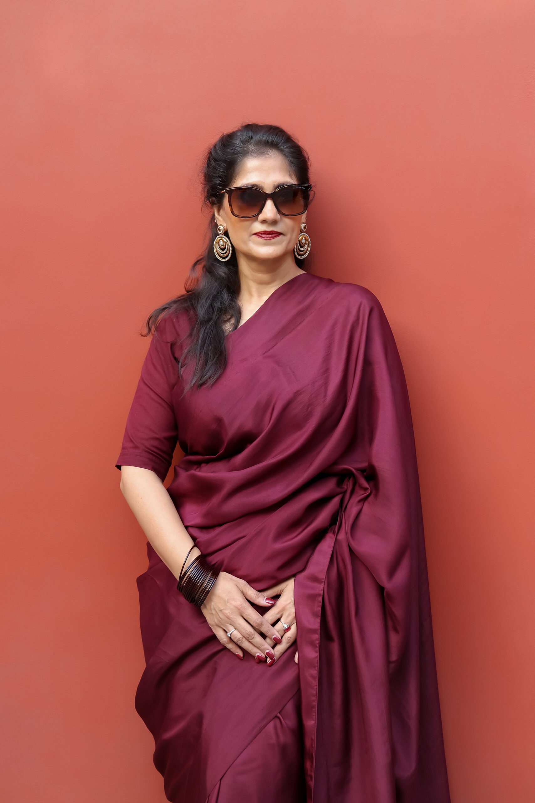 0I6A7900 (1) Maroon Silk Saree - Image 2