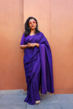 Purple Silk Saree