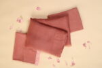 Dusty Pink Organza Saree - Image 4
