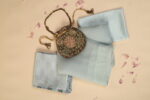 Pale Blue Organza Saree - Image 4