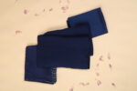 Navy Blue Chiffon Saree - Image 3