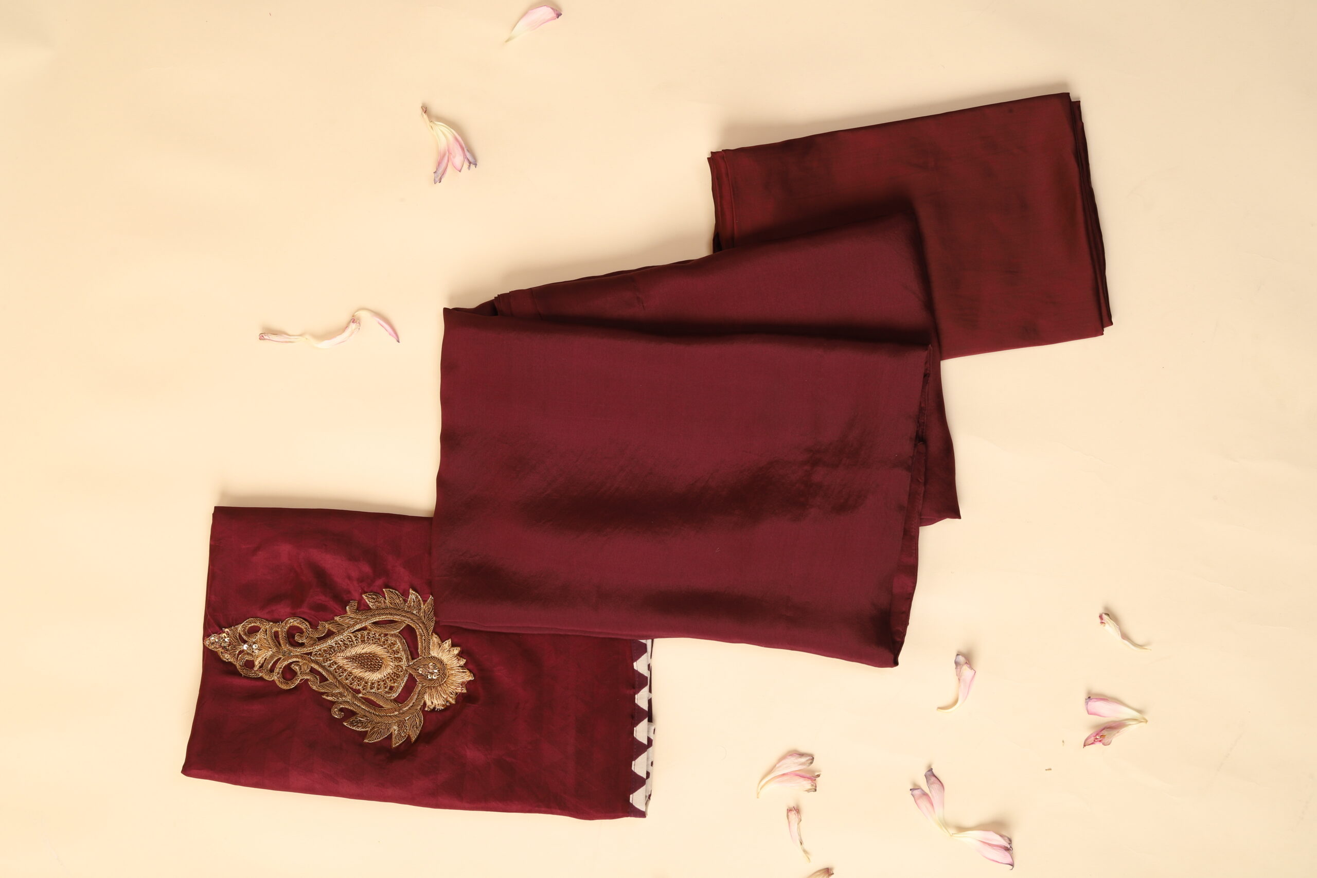 IMG_7576 (1) Maroon Silk Saree - Image 3