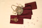 Maroon Silk Saree - Image 4